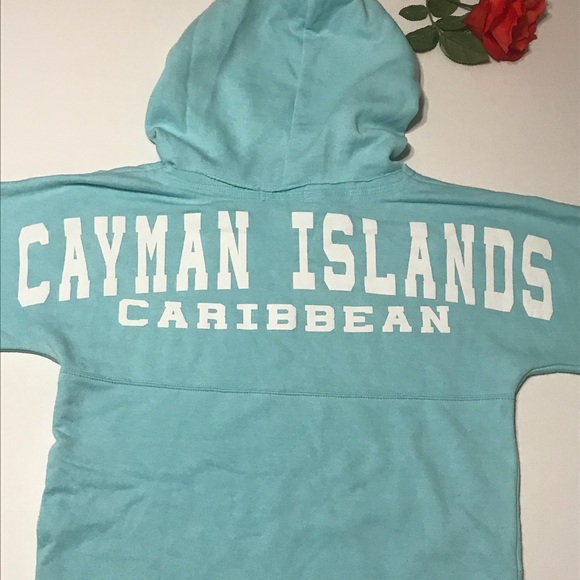 Cayman Islands Caribbean Blue Hoodie Women's Med - Picture 3 of 4